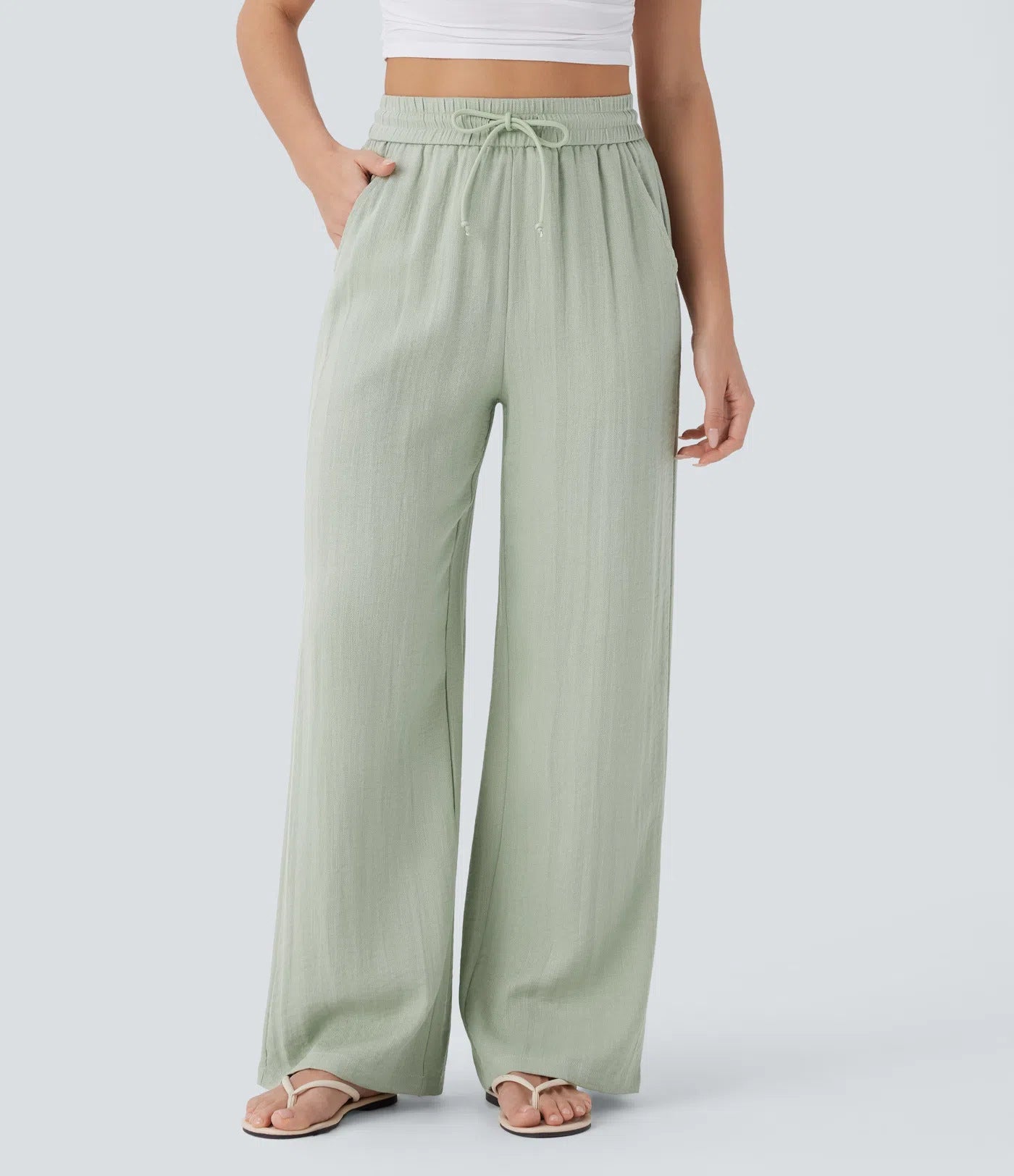 Women's wide-leg casual pants