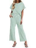Women's Striped 2 Piece Sets