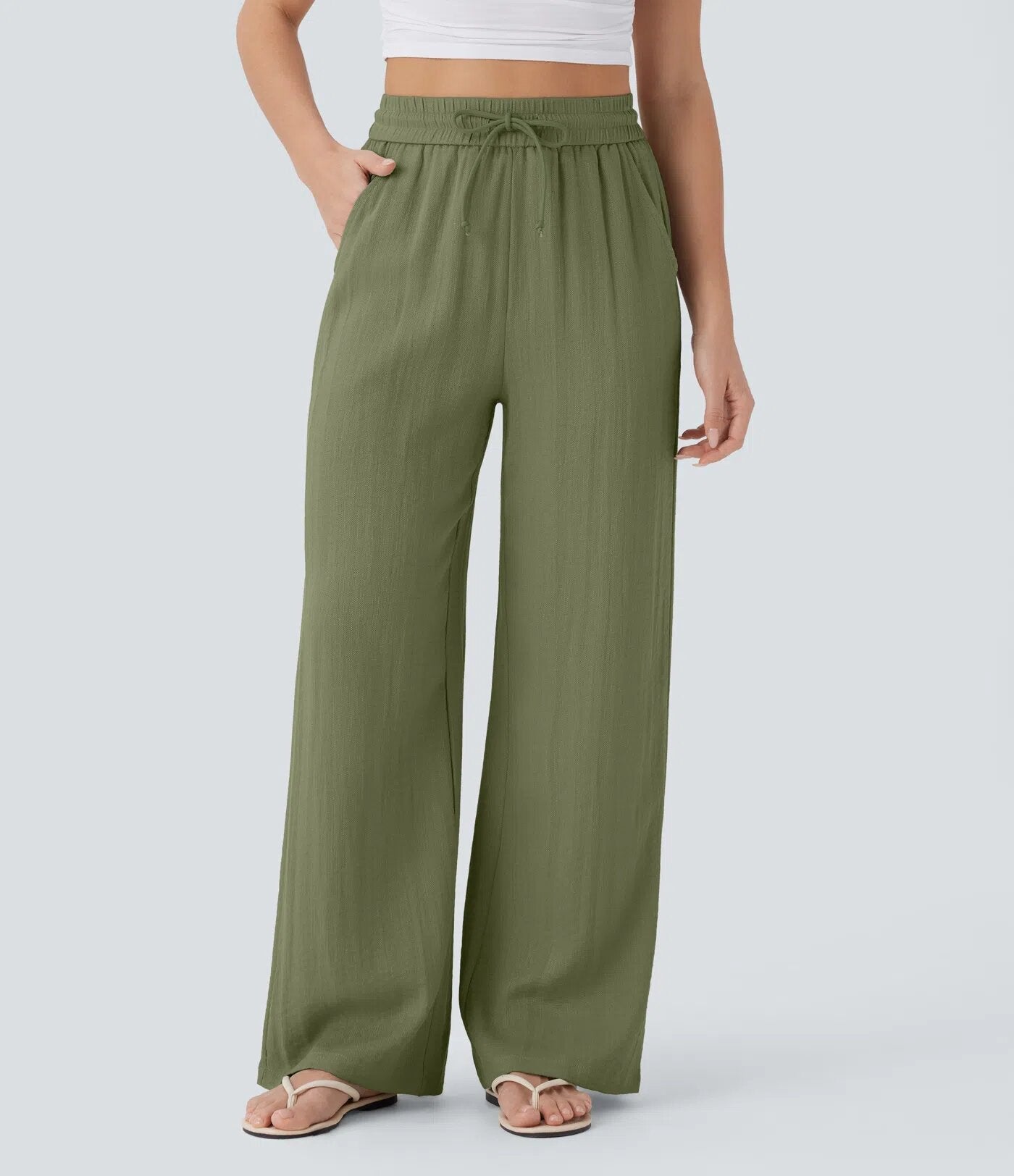 Women's wide-leg casual pants