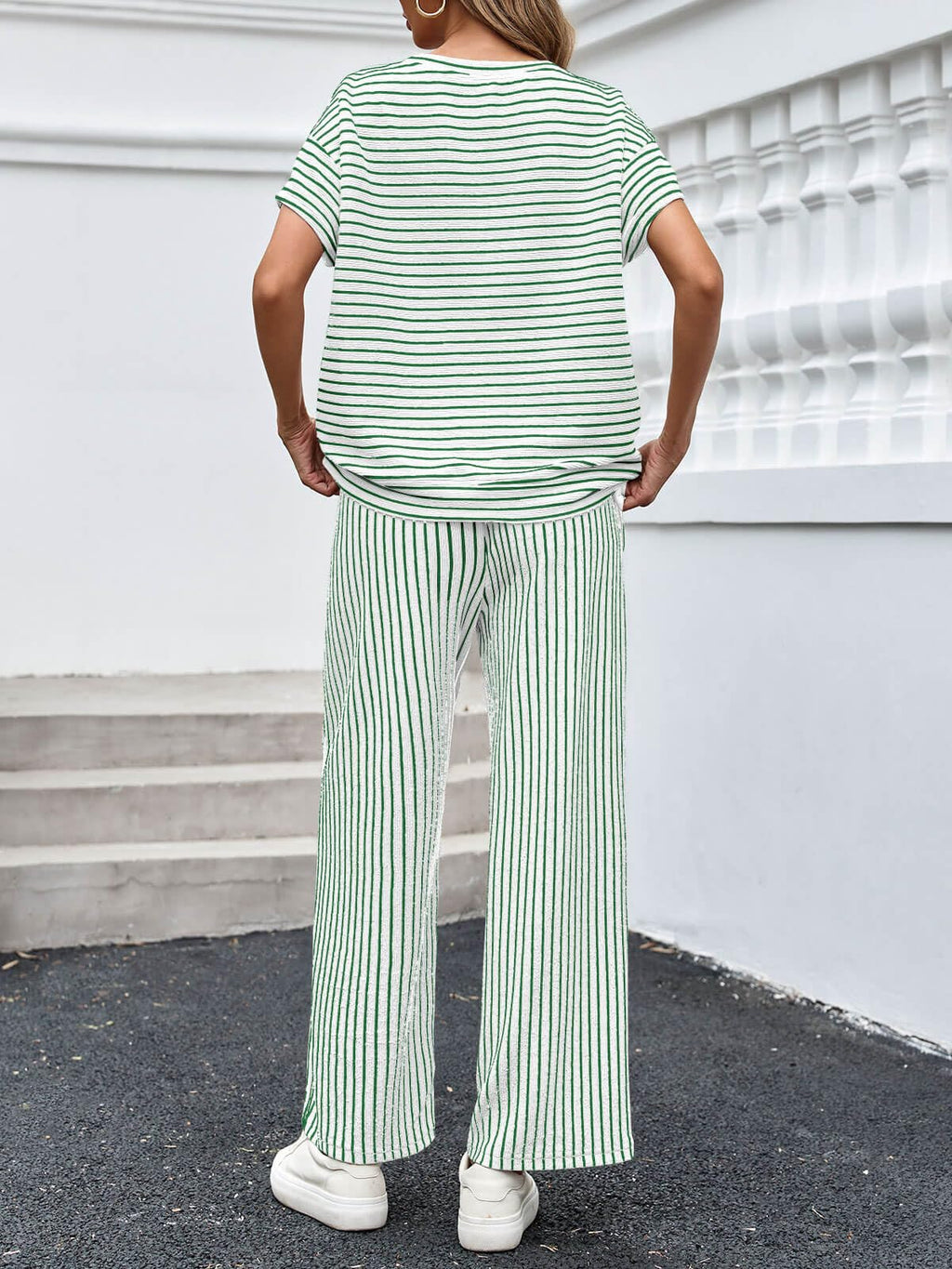 Women's Striped 2 Piece Sets