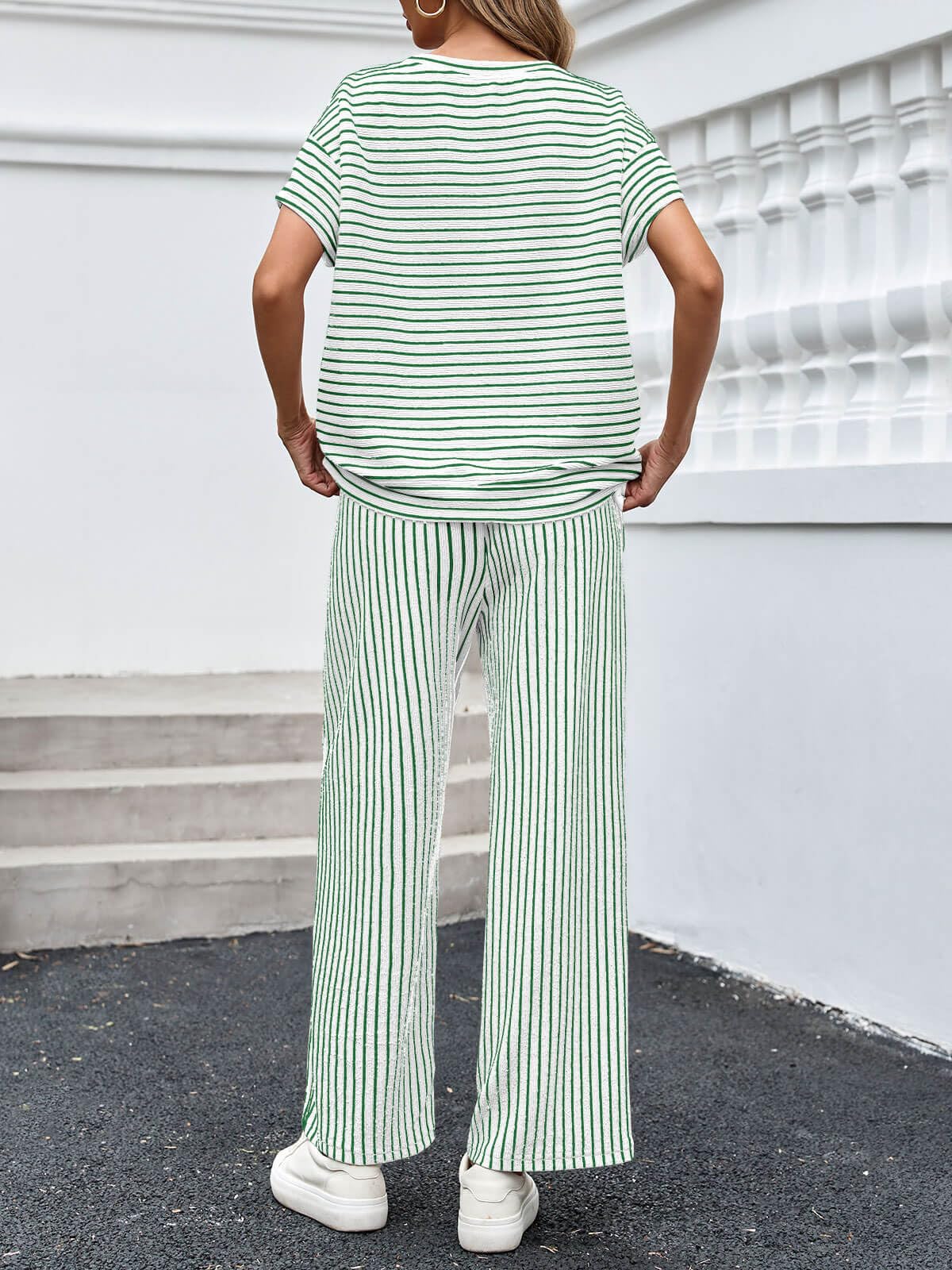 Women's Striped 2 Piece Sets