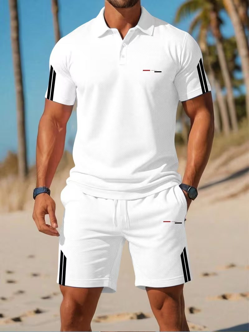 🔥Men's Casual Short-Sleeve Shorts Set