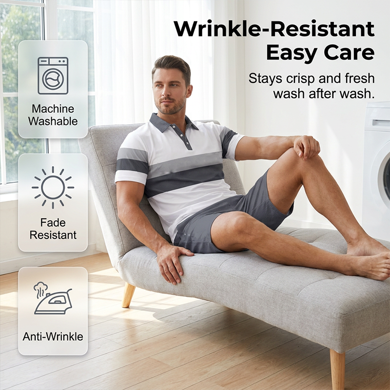 💥 Men's Two-Piece Shirt and Shorts Set – Digital Print, Athletic Fit, Wrinkle Resistant ✨